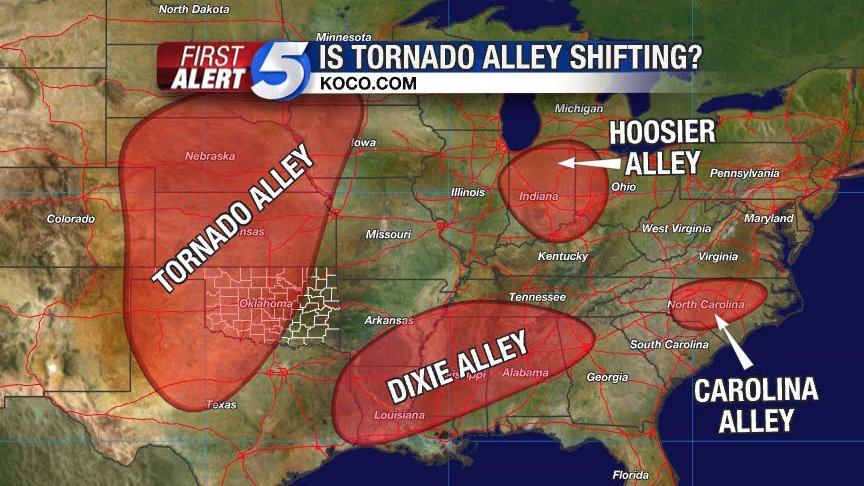 What states make up Tornado Alley?
